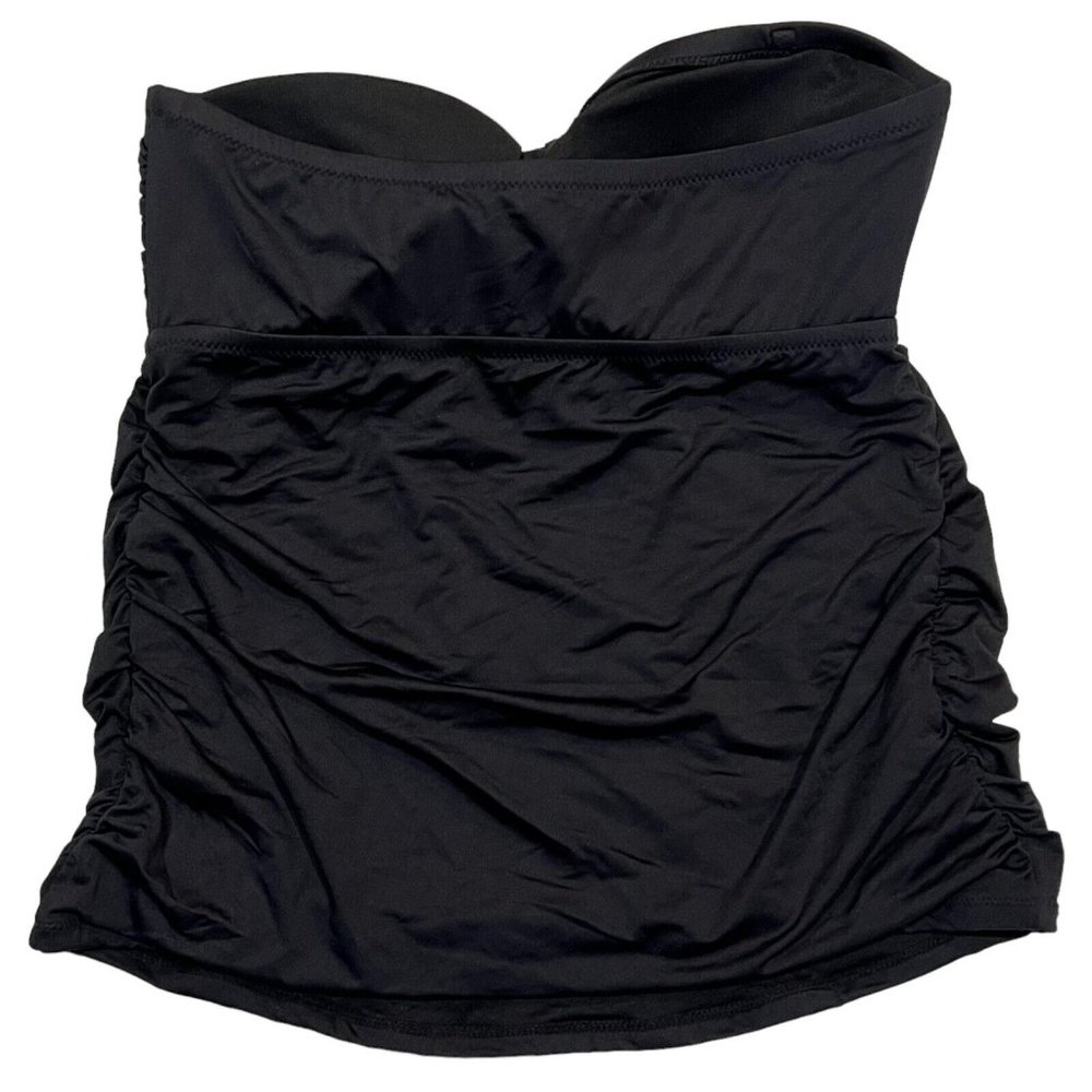 NWT GAP Tankini Top SMALL Black Removable Straps - Picture 2 of 5